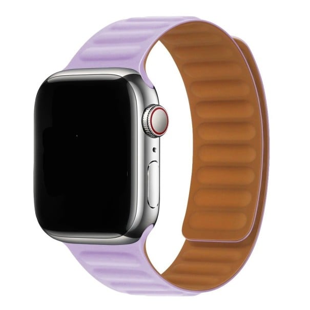 Silikonowy pasek do Apple Watch 38mm / 40mm / 41mm T854 jasny fiolet