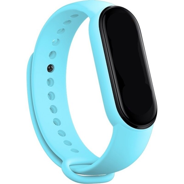 Silikonowy pasek do Xiaomi Mi Band 5/6 T863 jasnoniebieski