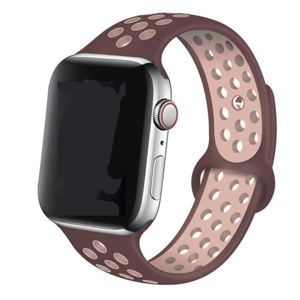 Silikonowy pasek do zegarka Apple Watch 42mm / 44mm / 45mm ML T877 bordowy