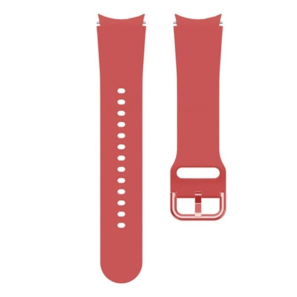 Silikonowy pasek do zegarka Samsung Galaxy Watch 4 44 mm czerwony