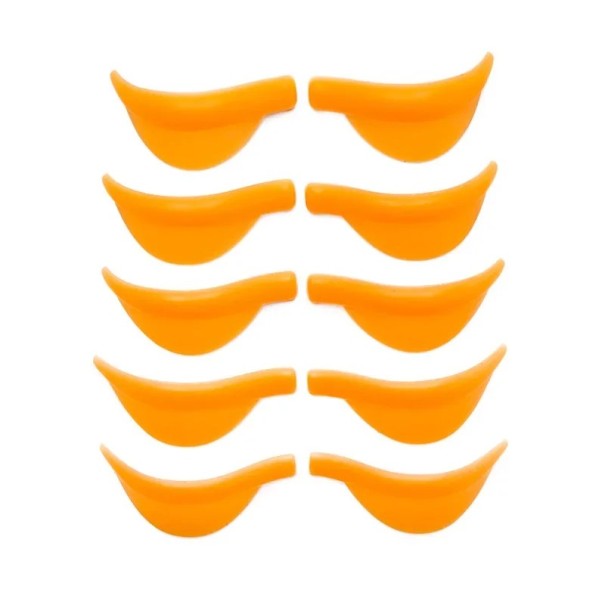 Silikonpads für permanente Wimpernverlängerung Wimpernzange Applikatoren und Werkzeuge 3D Zange Wimpern Kosmetikset Damen Werkzeuge Geschenk orange