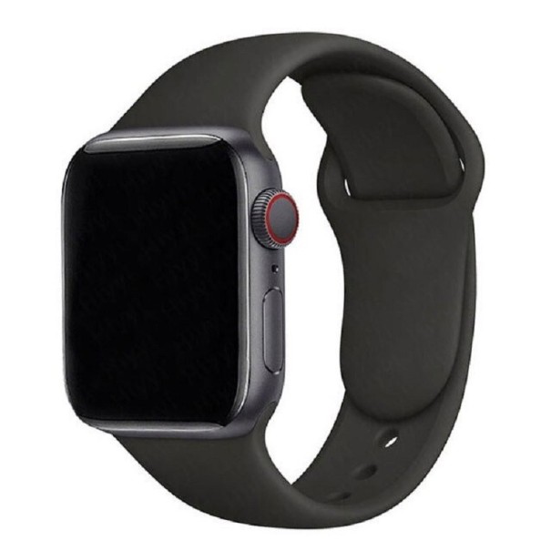 Silikonrem till Apple Watch 42 mm / 44 mm / 45 mm storlek ML svart
