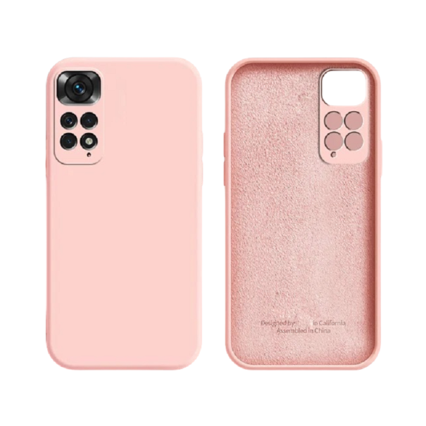 Silikonskydd till Xiaomi Redmi Note 10 5G rosa