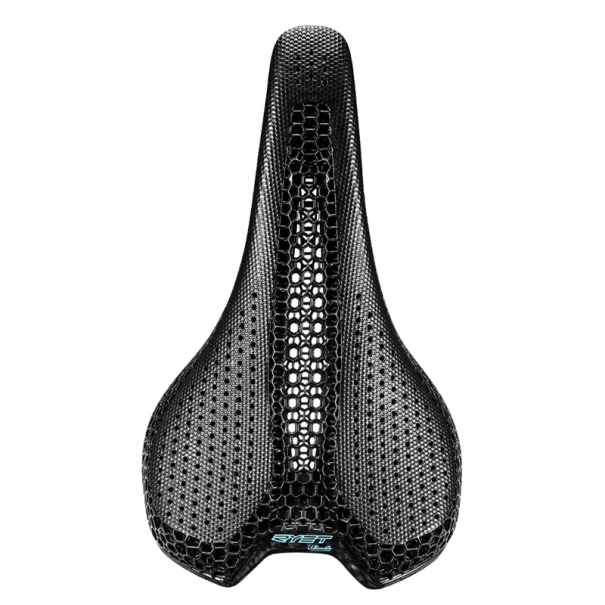 Sillín de bicicleta de carbono impreso en 3D de 24,5 x 14,3 cm, ultraligero, para bicicletas de carretera, montaña y grava, accesorios de ciclismo 1