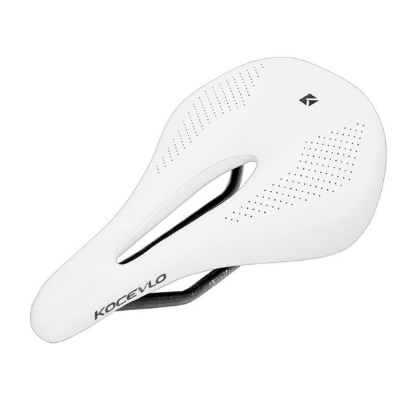Sillín de bicicleta para hombre 143 mm blanco