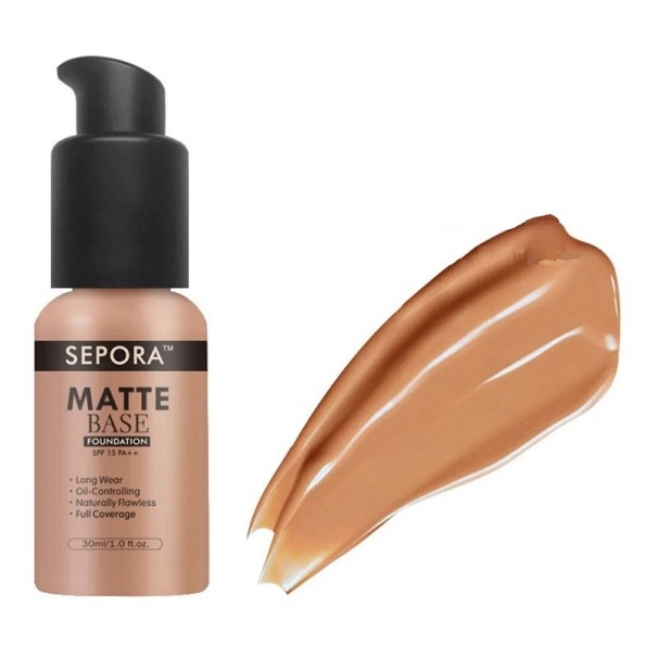 Silně krycí voděodolný make-up Plně krycí make-up proti nedokonalostem na pleti Dlouhotrvající 24 h make-up 30 ml 4