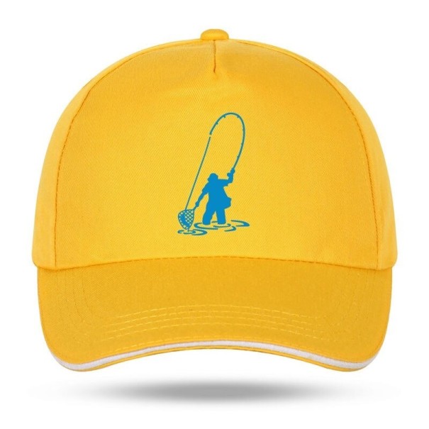 Šiltovka s rybárom žltá 1