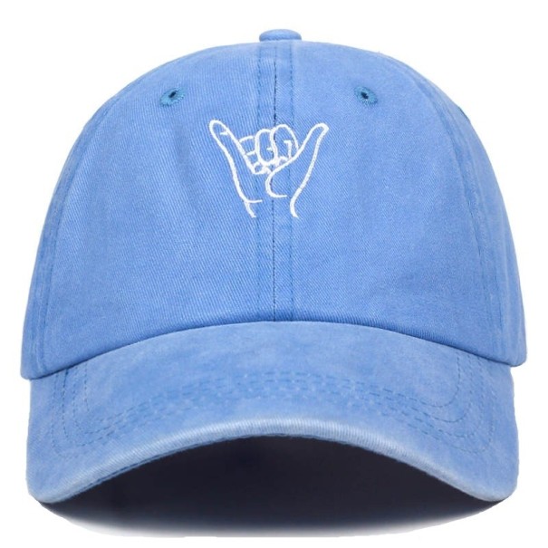 Šiltovka s výšivkou ruky svetlo modrá