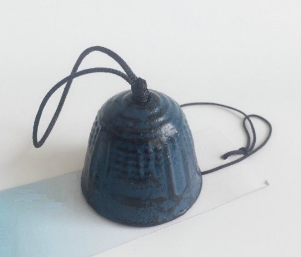 Sino de Vento Japonês Furin azul escuro