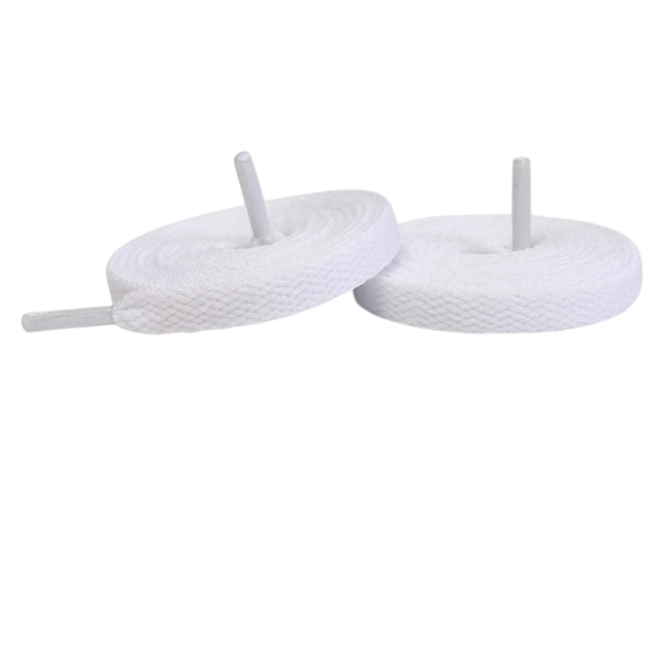 Sireturi 100 cm Sireturi rezistente din fire de poliester Sireturi clasice rotunde pentru pantofi de sport si mers alb