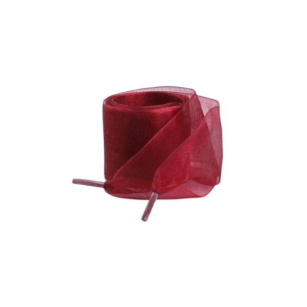 Șireturi plate din mătase 100x4 cm Fire șifon Șireturi de modă Șireturi decorative Accesorii elegante Pantofi Decorare DIY burgundy
