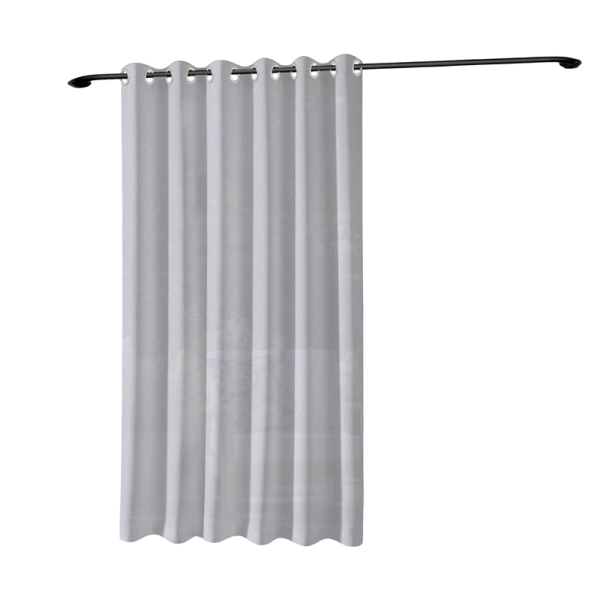 Široký venkovní vodotěsný závěs s průchodkami, 137 × 213 cm, odolná tkanina, na pergolu, terasu, balkón a zahradu světle šedá
