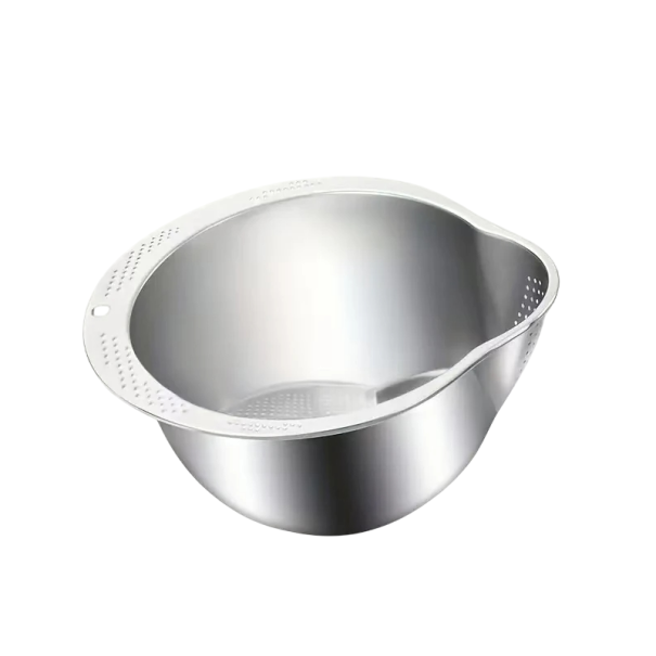 Sitko do ryżu ze stali nierdzewnej 26,5 x 13,5 cm Sitko do warzyw i owoców Sitko kuchenne z drobnymi oczkami Przybory kuchenne 1