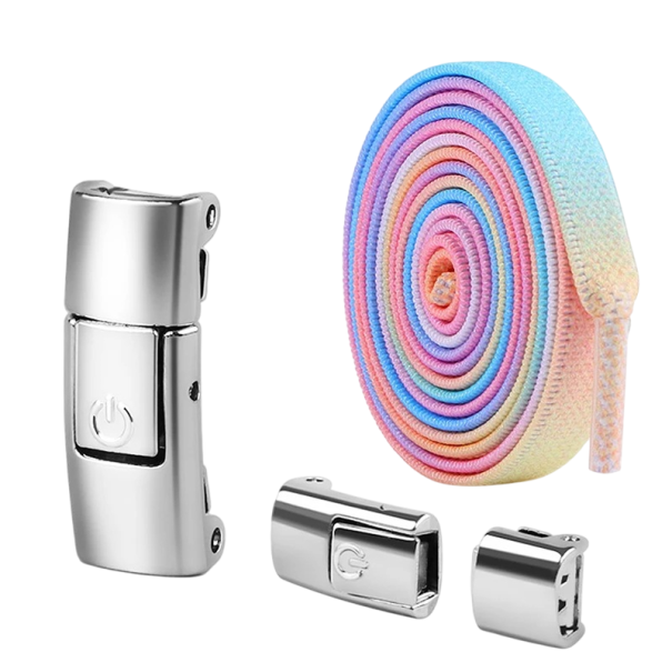 Sitomattomat kengännauhat soljella Joustavat nauhat 100 cm Nopea pukeminen Solmuttomat kengät Urheilullinen mukavuus Sopii lapsille ja aikuisille monivärinen