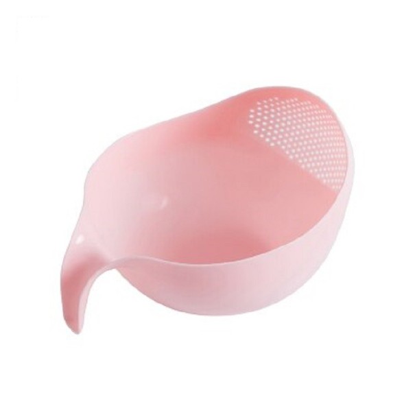 Skål med durkslag rosa S