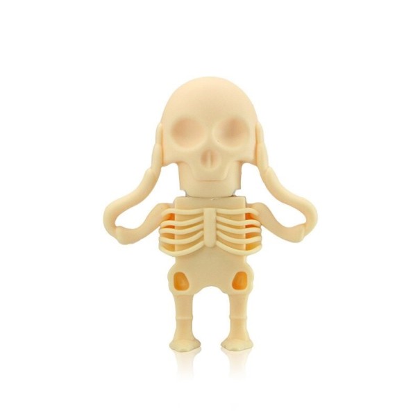 Skeleton USB Flash Drive beige 128GB