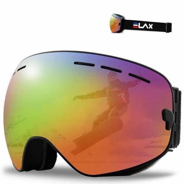 Skibril met spiegeleffect Ski- en snowboardbril met UV400-bescherming voor heren en dames Skibril voor helm anti-condens