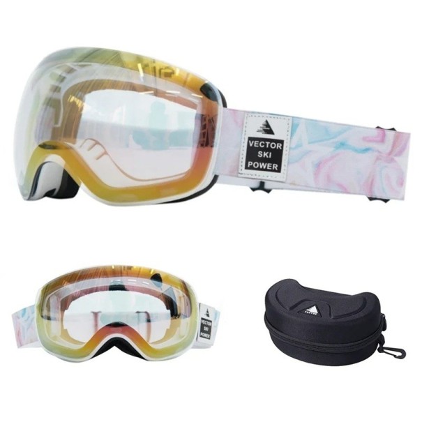 Skidglasögon 19,0 x 10,5 cm UV400 Unisex Polykarbonat Immatta 75% Marmor Vector Hårt fodral 1