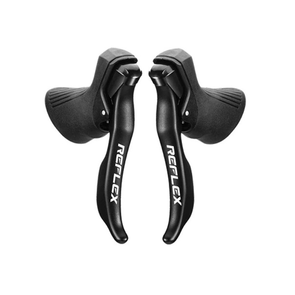 Skifte- og bremsegreb til cykel 2x8 gear aluminium legering tekniske plast sorte til landevejscykling og gearskift 1