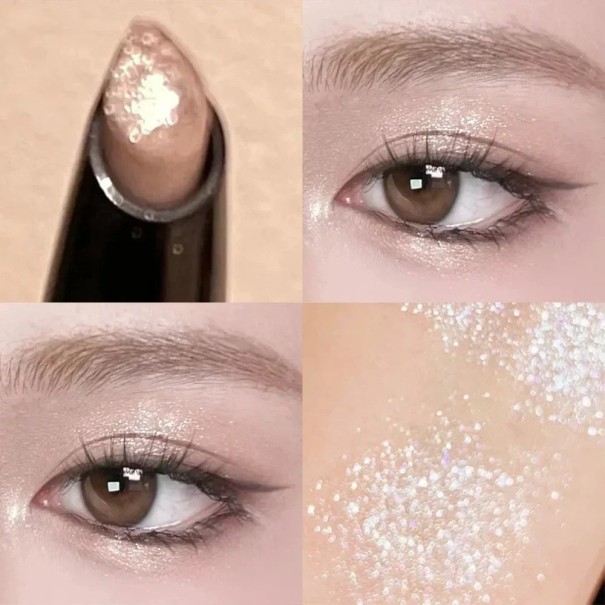Skimrende cremeskygge Cremeskyggestift Ultrapigmenteret øjenblyant Highlighter Vandfast V243 1