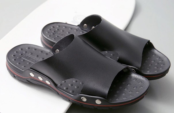 Skinntofflor för män A2265