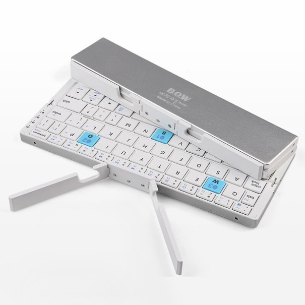 Skládací bluetooth klávesnice K378 stříbrná
