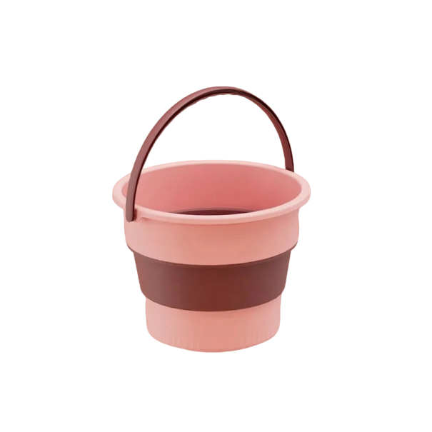 Skládací kbelík 5 l růžová
