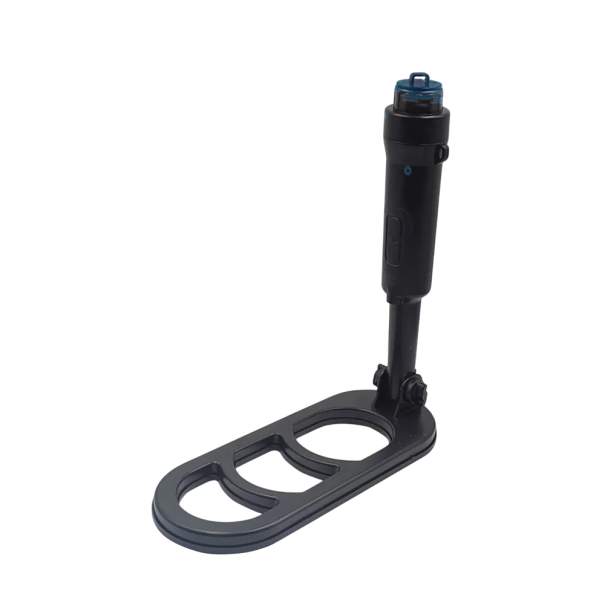 Skládací podvodní detektor kovů Q20, pulzní indukce, cívka 10 × 4 palce, vodotěsný, zvuk i vibrace, 46,5 × 10,3 cm, na pláž a potápění černá