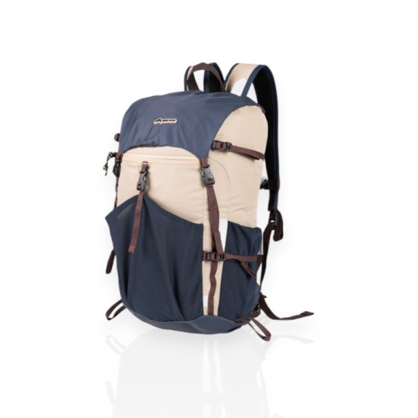 Skládací turistický batoh 22 l Ultralehký 48 x 29 x 18 cm Nylon 70D odolný proti stříkající vodě Unisex Na turistiku kempink a cestování námořnická modrá