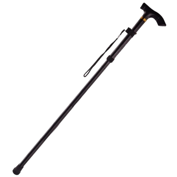 Skladacia trekingová palica 85 - 95 cm čierna