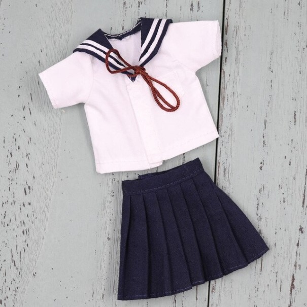 Skoleuniform til dukke A196 sort