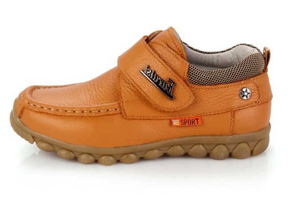 Skórzane buty chłopięce A2564 brązowy 33