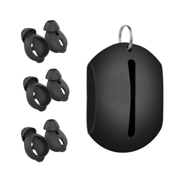 Σκουφάκια με θήκη για ακουστικά Airpods μαύρο