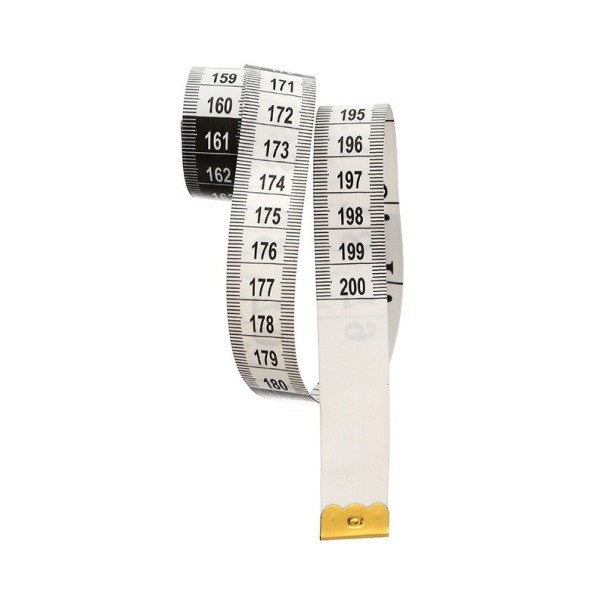 Skræddermålebånd 2 m sort