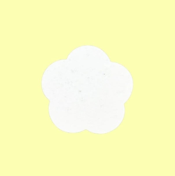Skræddersyet skum papir blomst 20 stk ca. 60 mm tykkelse 1 mm struktureret overflade hvid til akvarel DIY skabelse 1