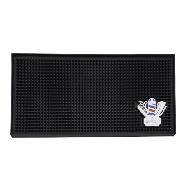 Skridsikker pude til frisørredskaber Let at vaske silikonepude Vandtæt pude til barberredskaber 30 x 1 x 15 cm 1