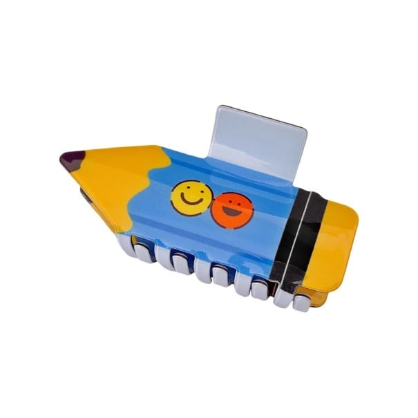 Skřipec do vlasů Pastelka Univerzální velikost Plastová spona ve tvaru tužky Dámský pevný klip pro drdol a rychlé sepnutí vlasů 4