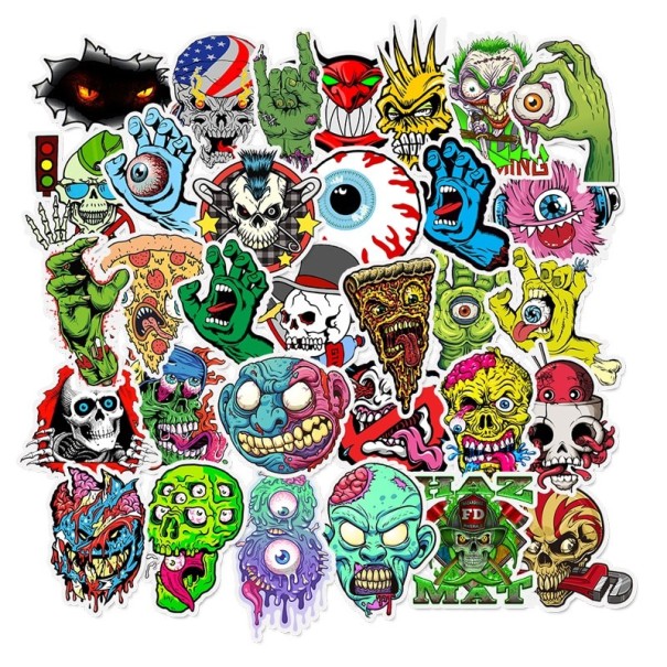 Skull Stickers 50 pcs E95 1