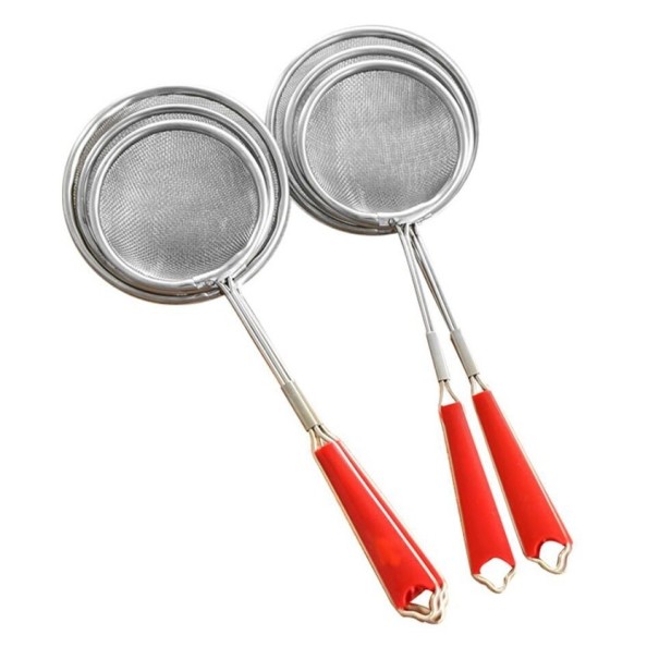 Skummare i rostfritt stål med sil M