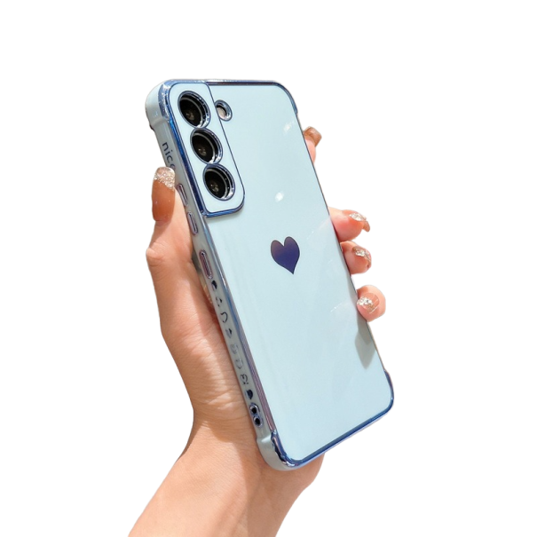 Skyddsfodral till Samsung Galaxy A13 4G med hjärta ljusblå