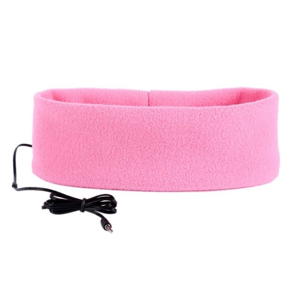 Slaaphoofdband met koptelefoon roze