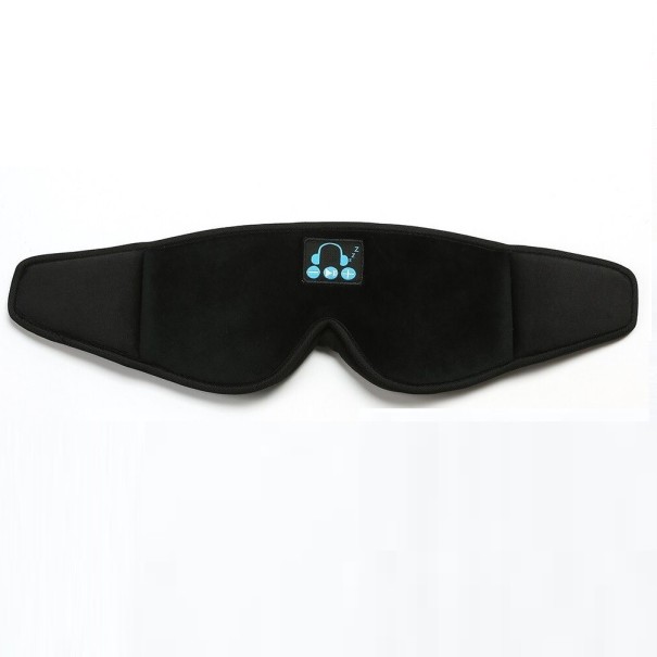 Slaapmasker met bluetooth hoofdtelefoon zwart
