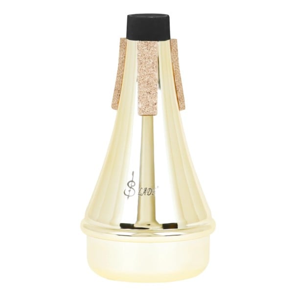 SLADE Silenciador de Trompeta 13,3 x 2,1 x 7 cm Silenciador de Aluminio Dorado con Interfaz Suave Para Principiantes Silenciador para Trompeta 1
