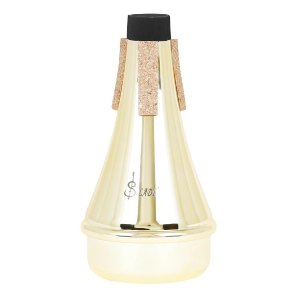 SLADE Trumpet Mute 13.3 x 2.1 x 7 cm Gold Aluminium Mute with Soft Interface For Beginners Low Noise Trumpet Mute 1