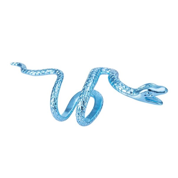 Slangenoorworm lichtblauw