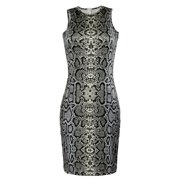 Slangenprint jurk M