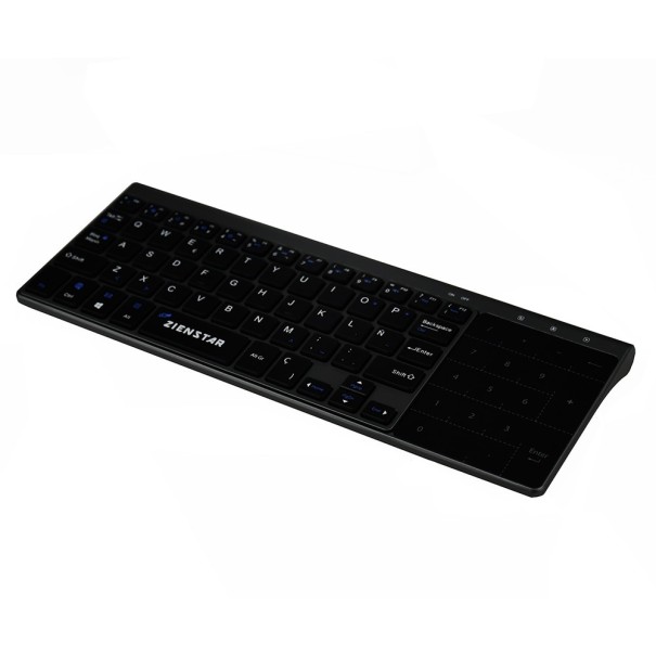 Slankt trådløst tastatur med touchpad/numerisk tastatur K353 1