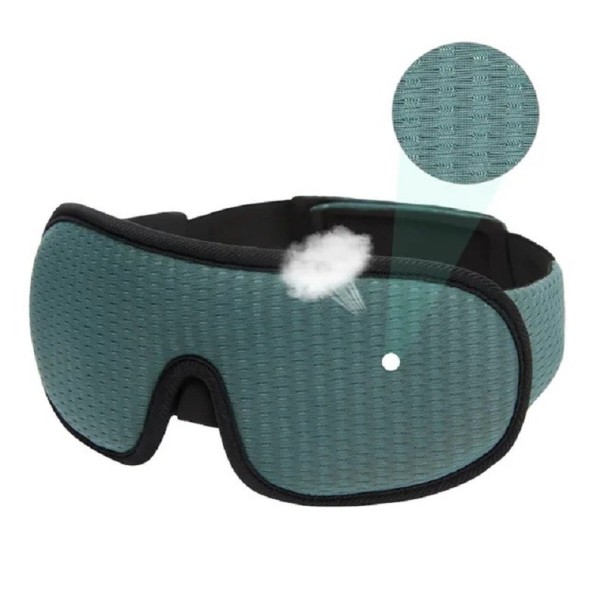 Sleeping Eye Mask Puha formájú alvó maszk Kényelmes, lélegző, fényt blokkoló szemmaszk zöld
