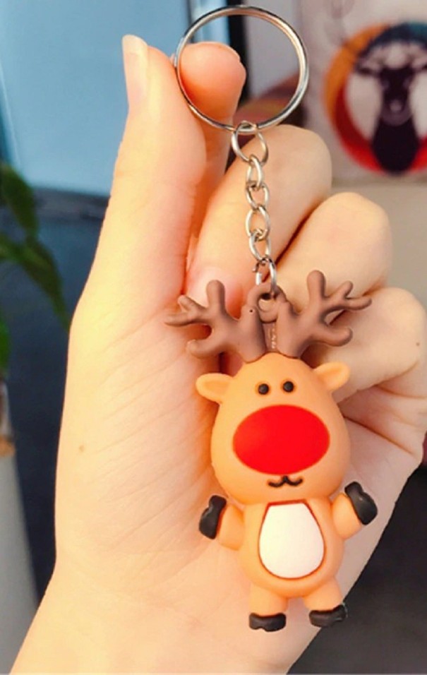 Sleutelhanger met kerstversiering 1
