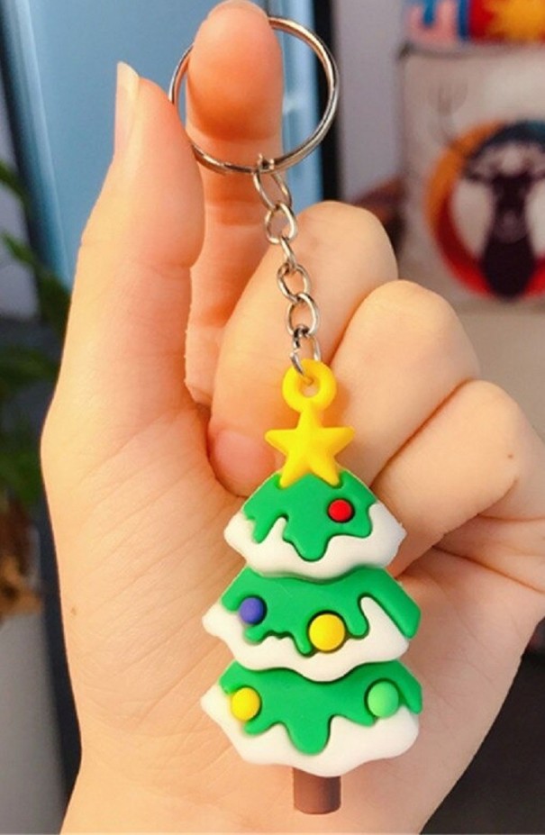 Sleutelhanger met kerstversiering 4